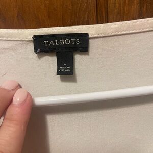 Talbots white long sleeve